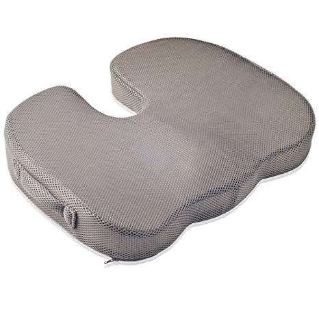 Dr. Frederick&#39;s Original Memory Foam Tailbone Cushion - for Tailbone Pain, Hemorrhoids, and Back Pain Back Pain Dr. Frederick&#39;s Original 