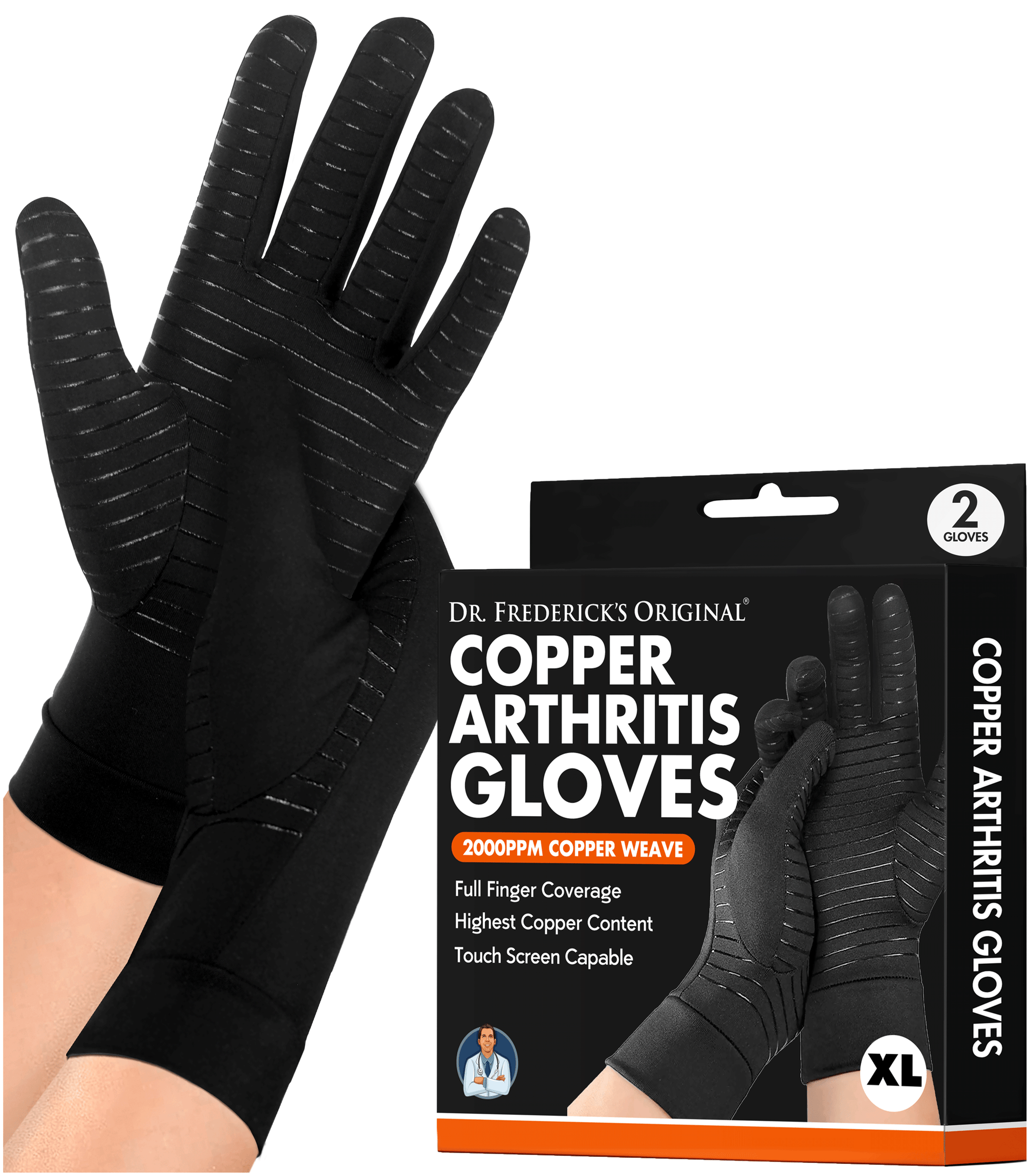 Copper online fit gloves